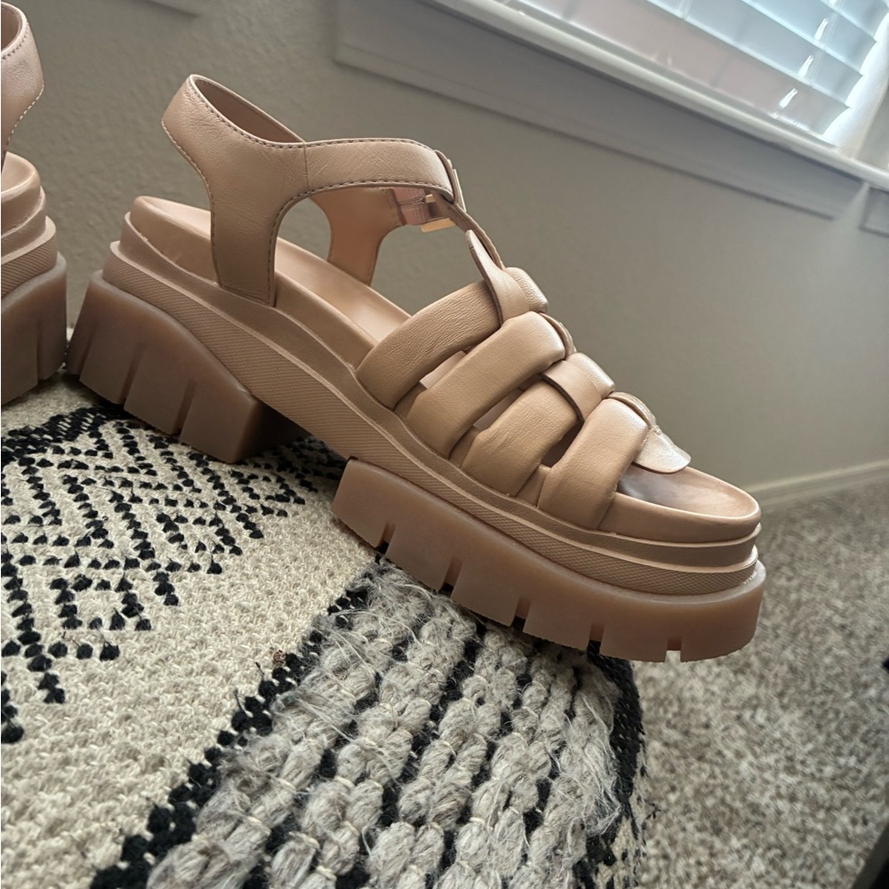 Ash Sirena Beige Chunky Fisherman Sandals Size 37 - Picture 5 of 7